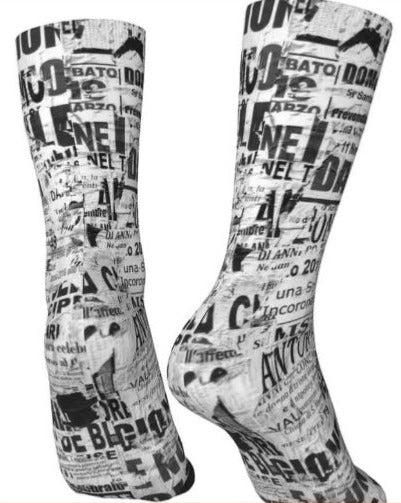 Medias Estampado Periódico