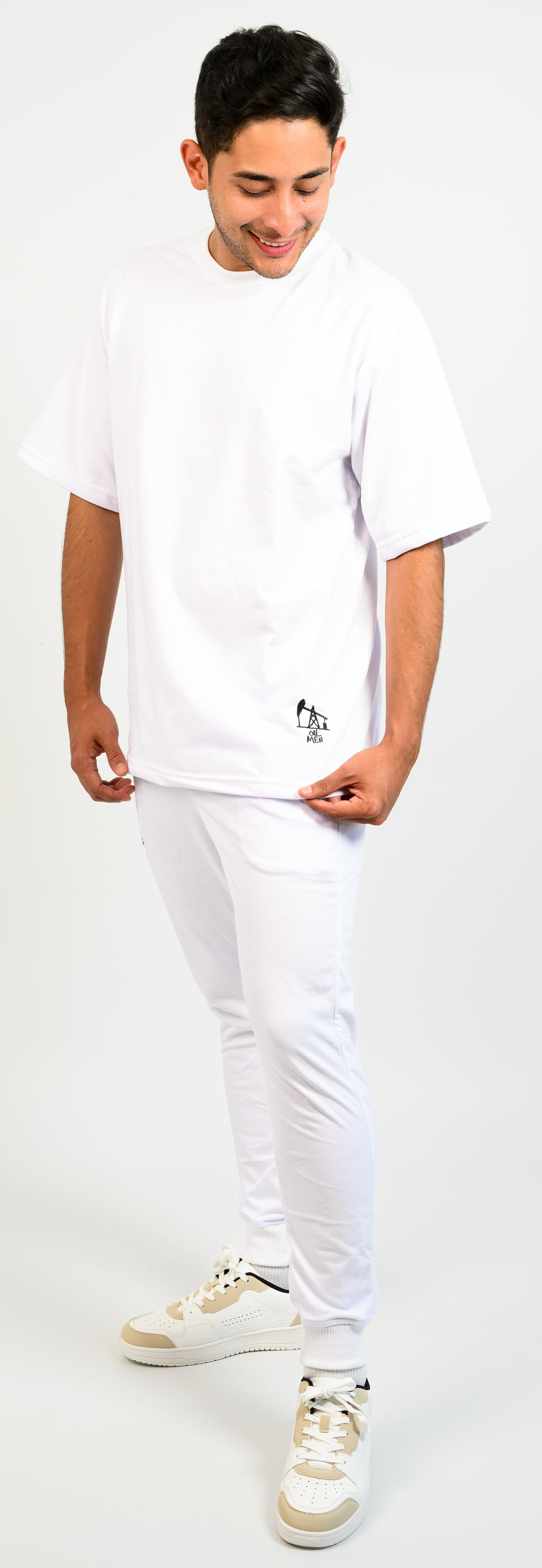 CONJUNTO OVERSIZE OIL MEN BLANCO